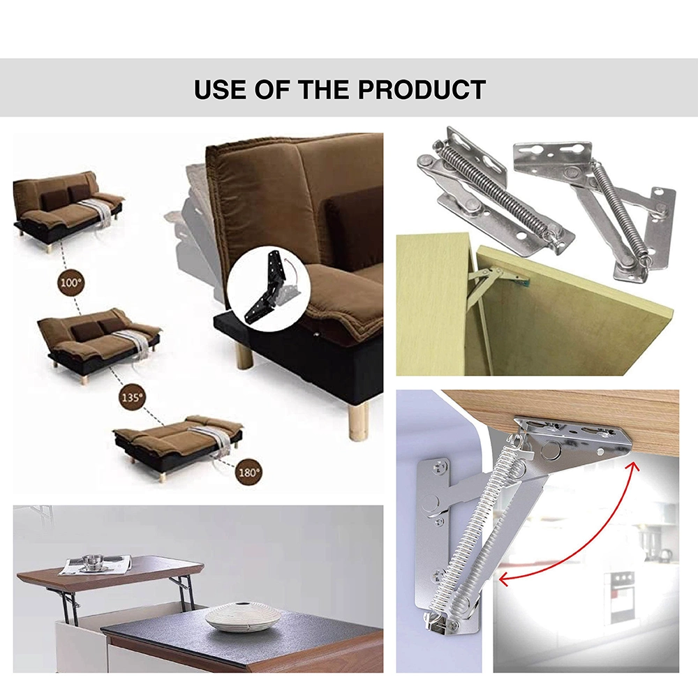 New Design Professional Custom Folding Spring Hinge for Sofa Bed Backrest and Sit Back Connection