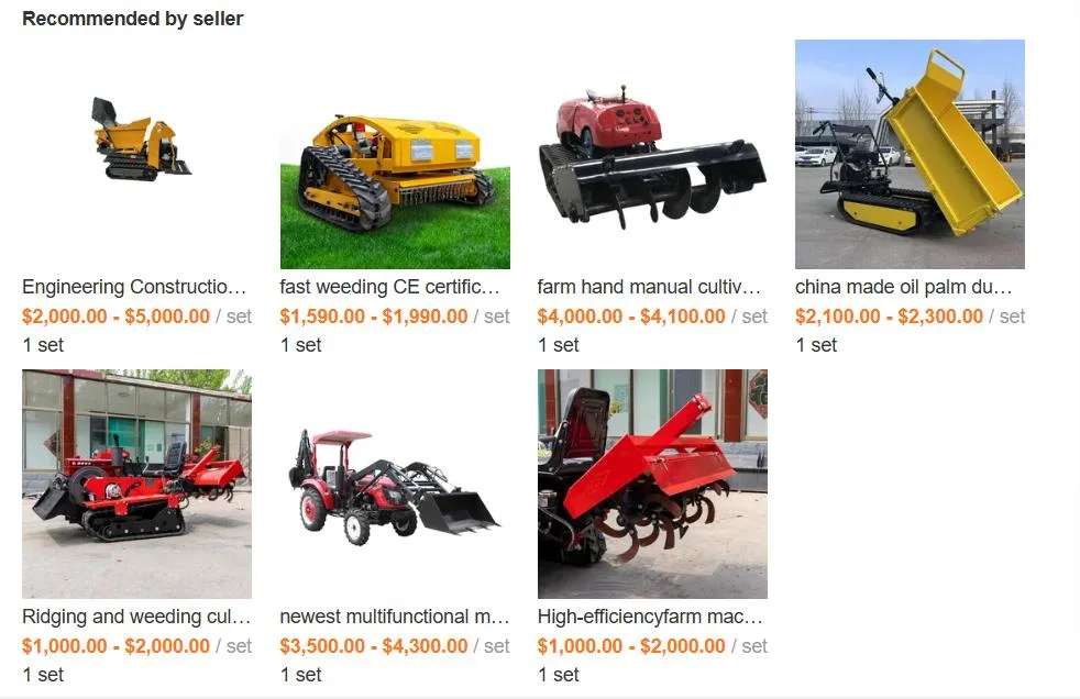 25h Hydraulic Walking Tractor Mini Power Tractor Rotary Diesel Crawler Cultivator with Back Rotary Rotavator Blade Crawler Tractor