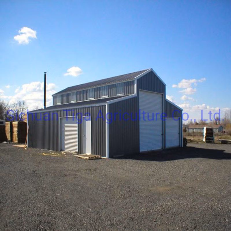 Henan Storage Polycarbonate Greenhouse Prefabricated Steel Structure Farm Plant for Chicken