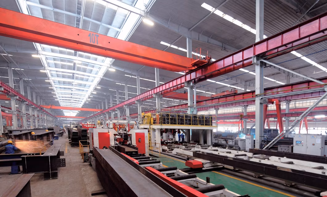 China Supplier Welded Europe Hot Rolled Metal Greenhouse Iron Steel Construction High Rise Structure Building for Business Commecial Office Hall Construction