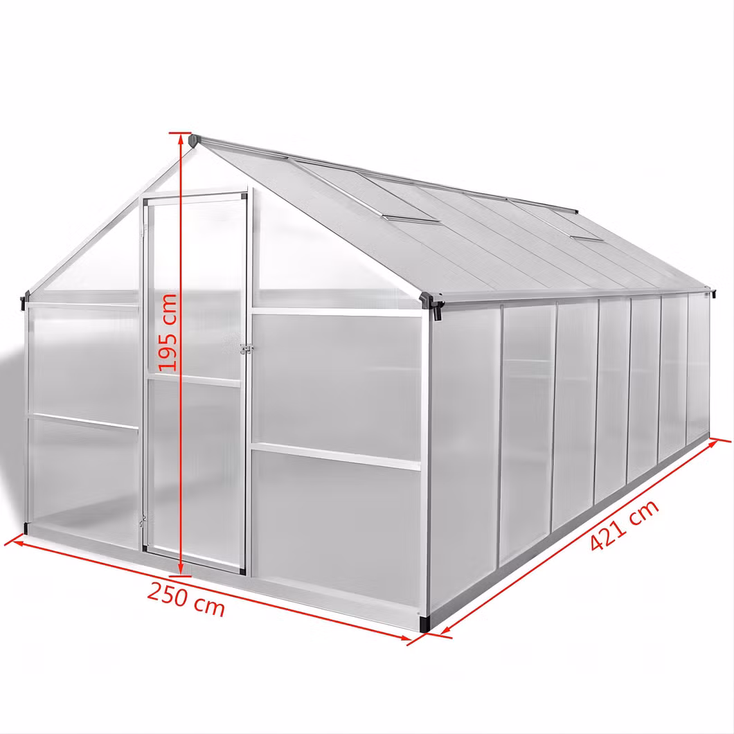 Garden Buildings PRO Series Gp 9312 Greenhouse with 6mm Polycarbonate as Panel and Aluminum Frame