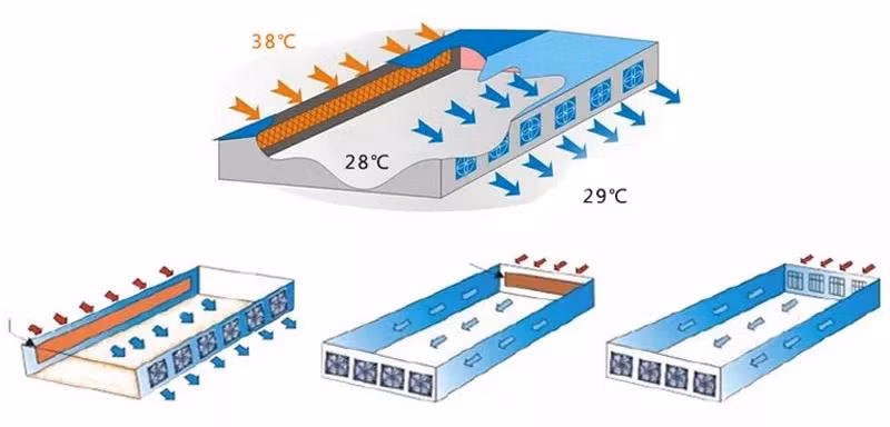 Cheap Price Customizable Commercial Greenhouse Horticulture Farm Facilities Equipment Air Conditioner Wet Curtin Xinhe