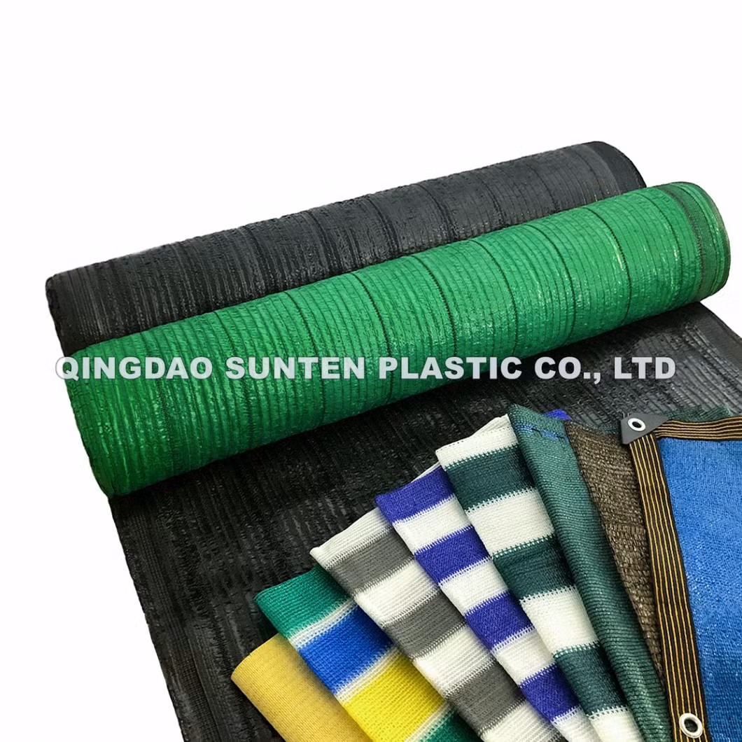 High-Quality Different Color 100% HDPE Plastic Waterproof Greenhouse/Agriculture Shading Rate 30% 40% 50% 60% with Sewing Strengthen Border Tape &amp; Met Shade Net