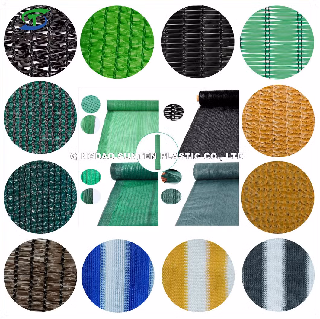 High-Quality Different Color 100% HDPE Plastic Waterproof Greenhouse/Agriculture Shading Rate 30% 40% 50% 60% with Sewing Strengthen Border Tape &amp; Met Shade Net