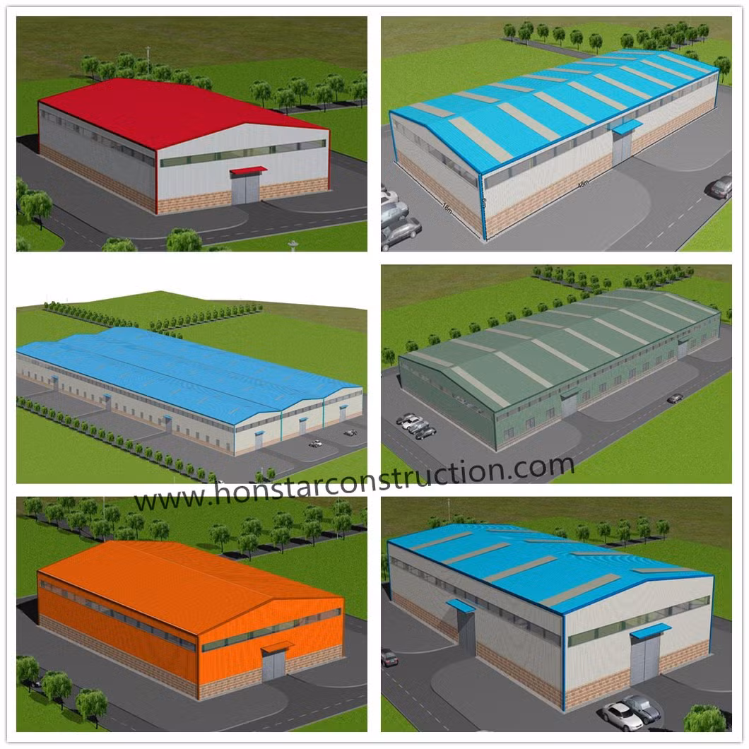 Pre Engineered Steel Structure Construction Building/Prefabricated Metal Frame Warehouse/Shed/Hangar/Workshop/Factory/Apartment/Hotel/School/Hospital Building