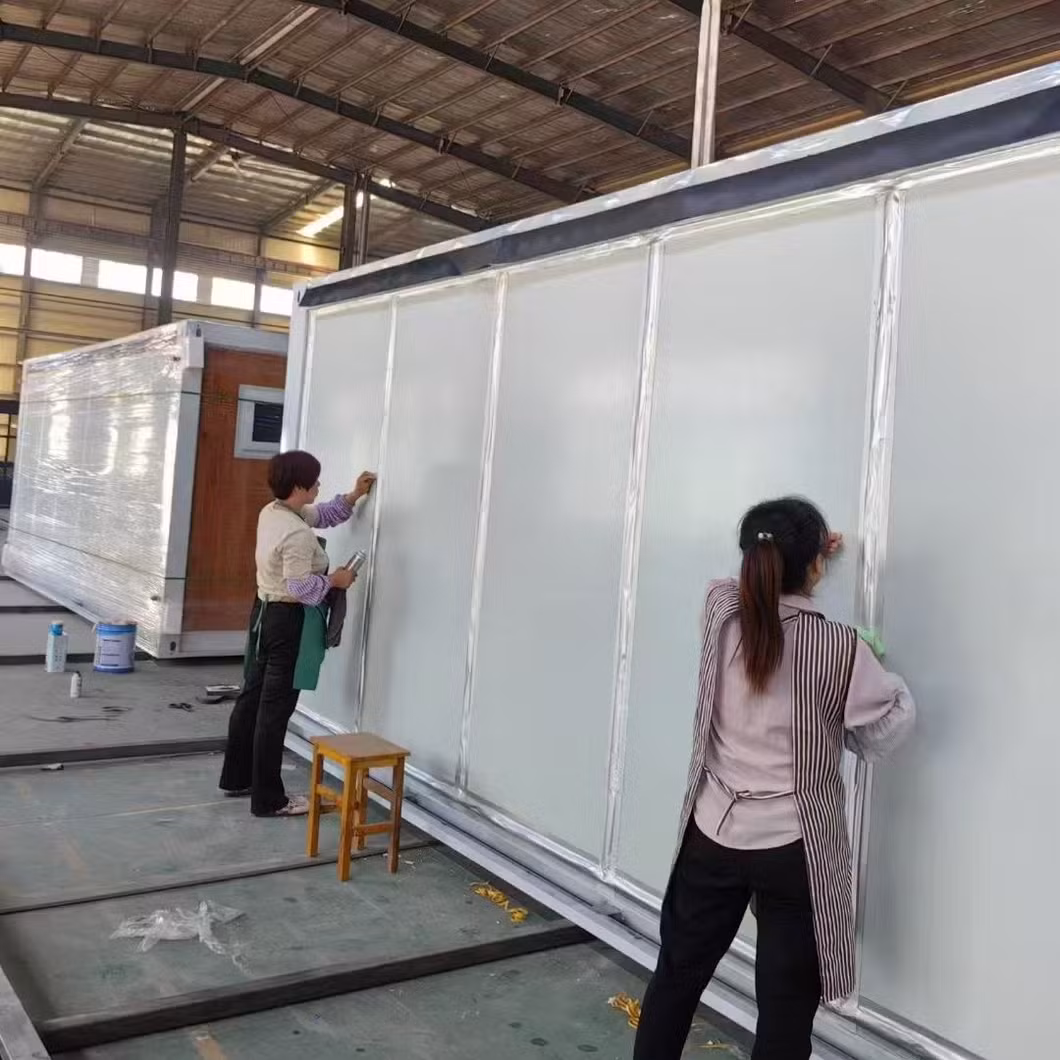 37m2 Expandable Container House Container Mobile House Color Steel Plate House Glass House Greenhouse Steel Structure Villa Customization