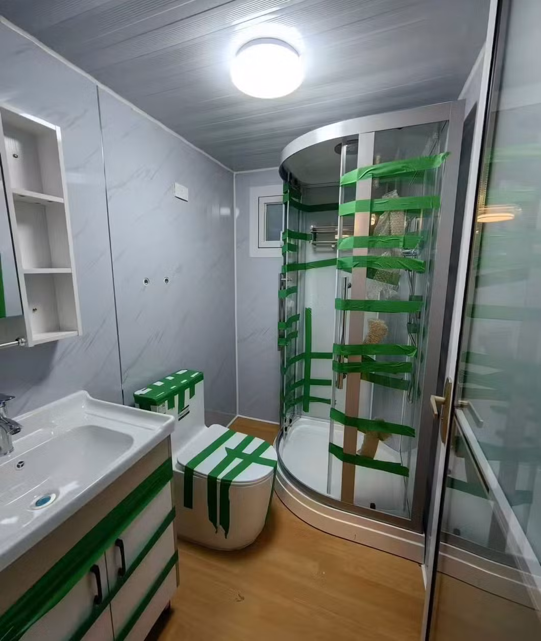 37m2 Expandable Container House Container Mobile House Color Steel Plate House Glass House Greenhouse Steel Structure Villa Customization