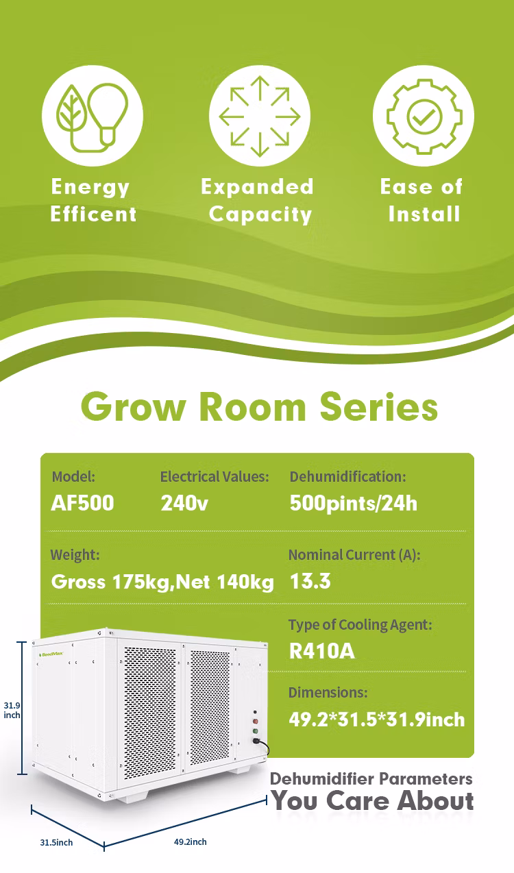 with Fan Preair 1250*800*810mm Swimming Pool Greenhouse Grow Room Dehumidifier