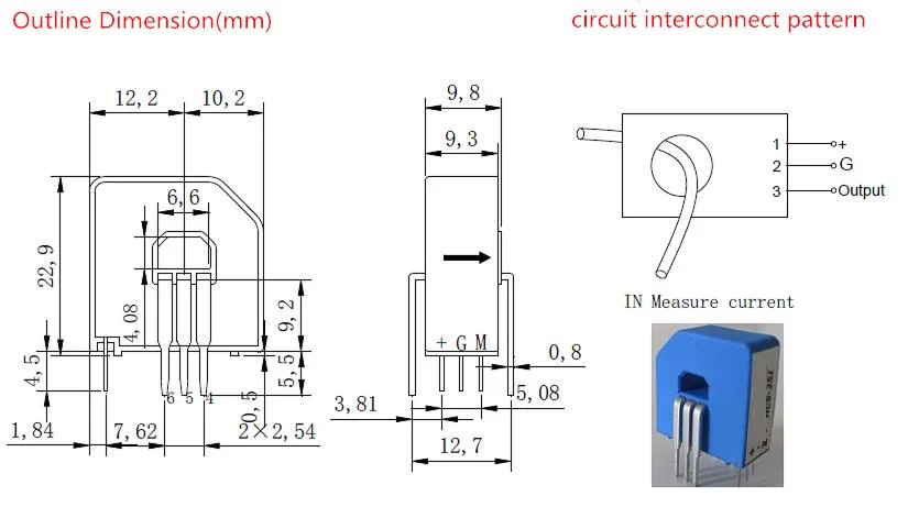 0.5 Accuracy Single Phase CT Hall Sensor Current Transformer