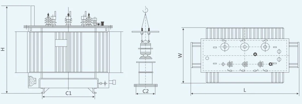 S9 Type Double-Winding Non-Excitation Tap-Chaging Oil Immersed Power Transformer of 35 Kv 250kVA