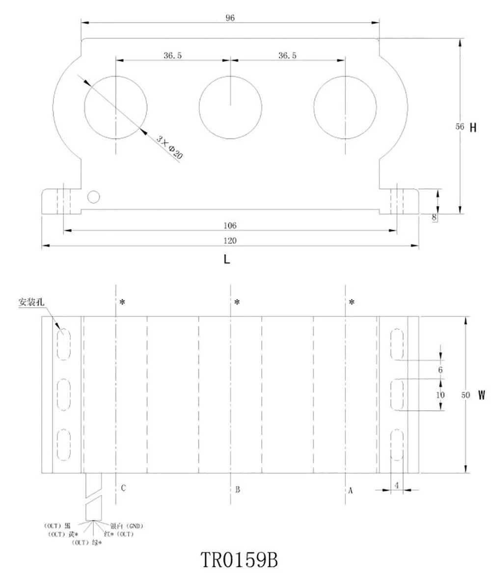 Three Phase Current Transformer Sensors for Protection of 360V 660V AC Industrial Control Motors