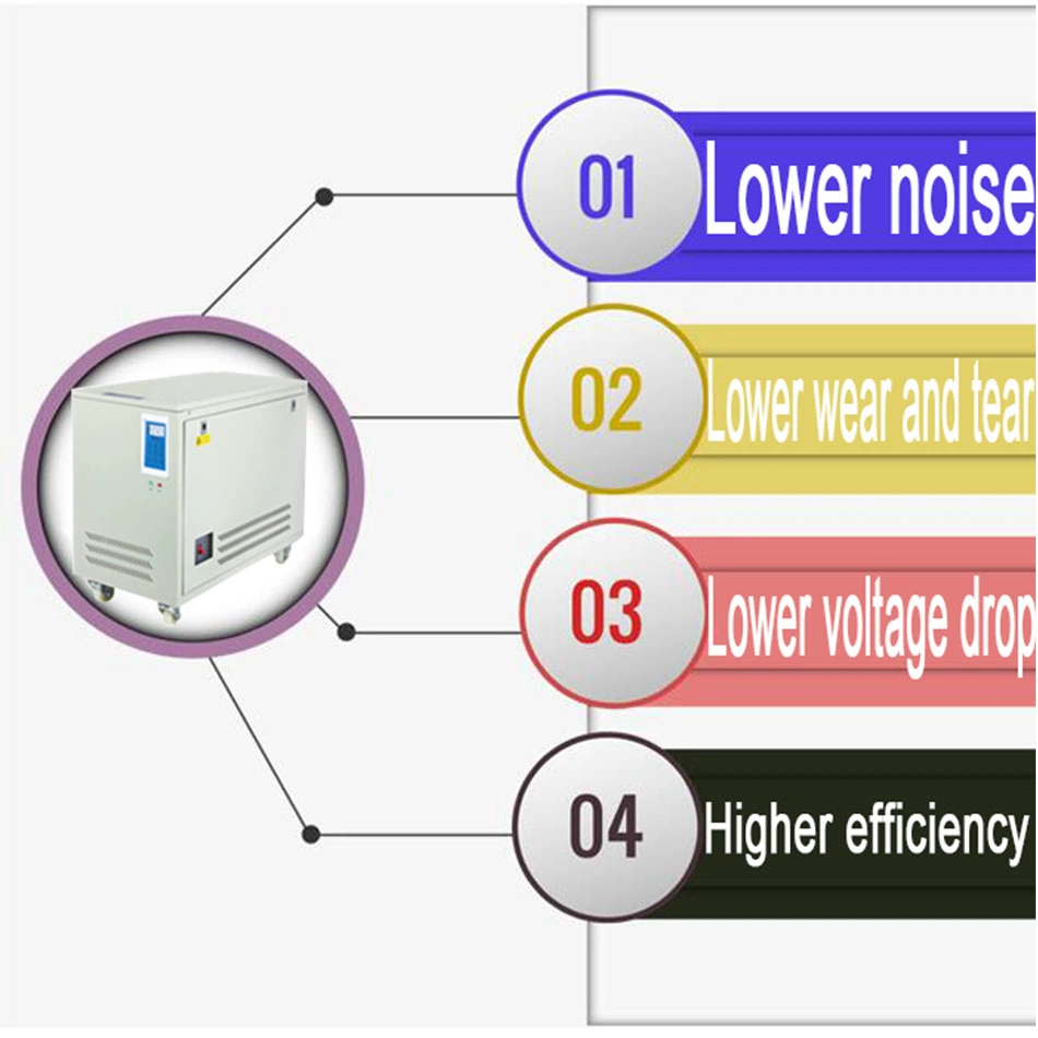 Ei Self-Coupling Boost Transformer Three-Phase Auto Type 230V to 400V 50kVA for Injection Machine with CE (110V/200V/220V/380V/415V/720V Isolation Acceptable)