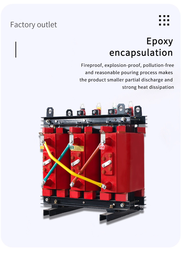 10kVA-4000kVA Resin Insulated Dry Type Three Phase Electrical Distribution Transformers Customizable Price