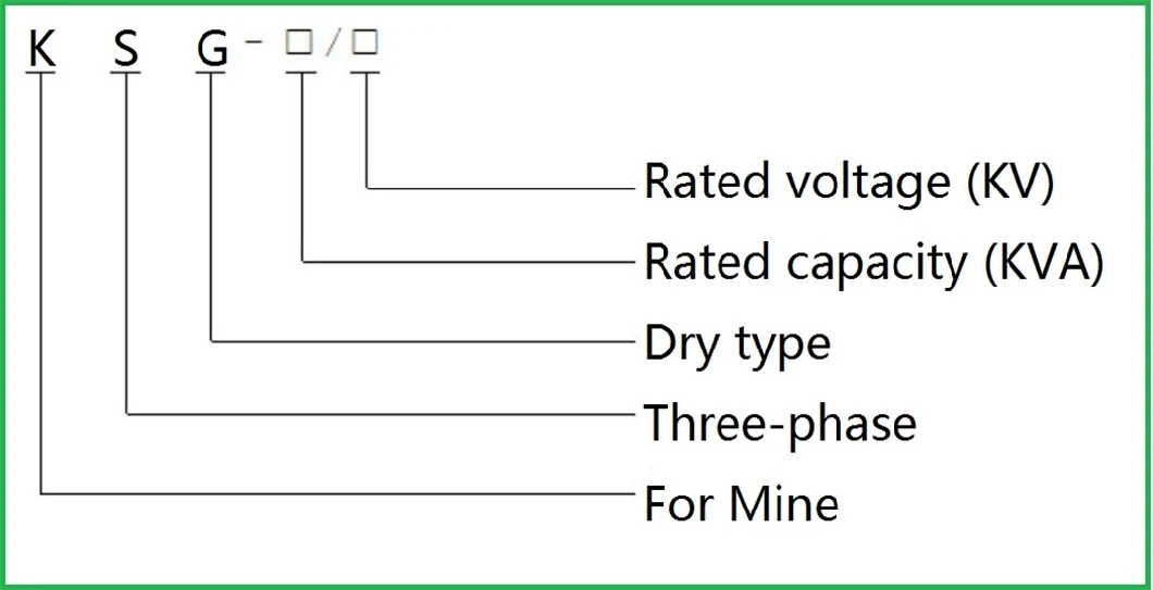 Ksg 6-10kv 50-1600kVA 400-1200V Common Type Mine Dry-Type Transformer Hermetic Transformer