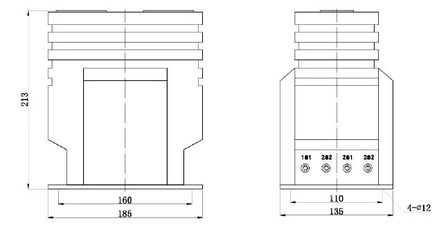 Lzzb11-10 Fully Enclosed Dry Post Type Single Phase Current Transformer