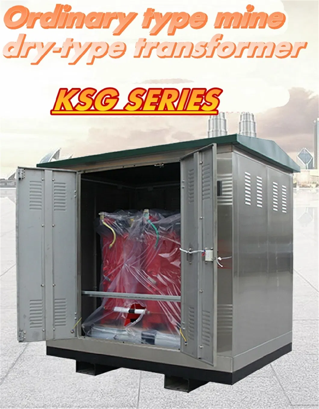 Ksg 6-10kv 50-1600kVA 400-1200V Common Type Mine Dry-Type Transformer Hermetic Transformer