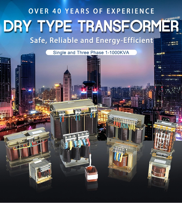 Single and Three Phase 1-1000kVA Dry Type Transformer