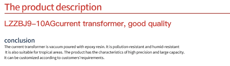 Dry Type Current Transformer with Single Phase