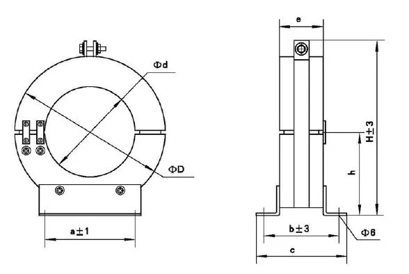 Lxk Dia (80~240) Indoor / Single-Phase Epoxy-Resin Type Zero-Sequence Current Transformer