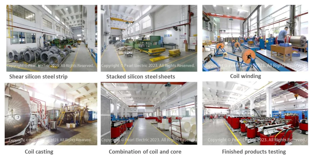 Three Phase Epoxy Resin Cast Coil Dry-Type 1000/2000/2500/3000/4000/5000KVA 3.2-34.5KV Distribution Power Transformer