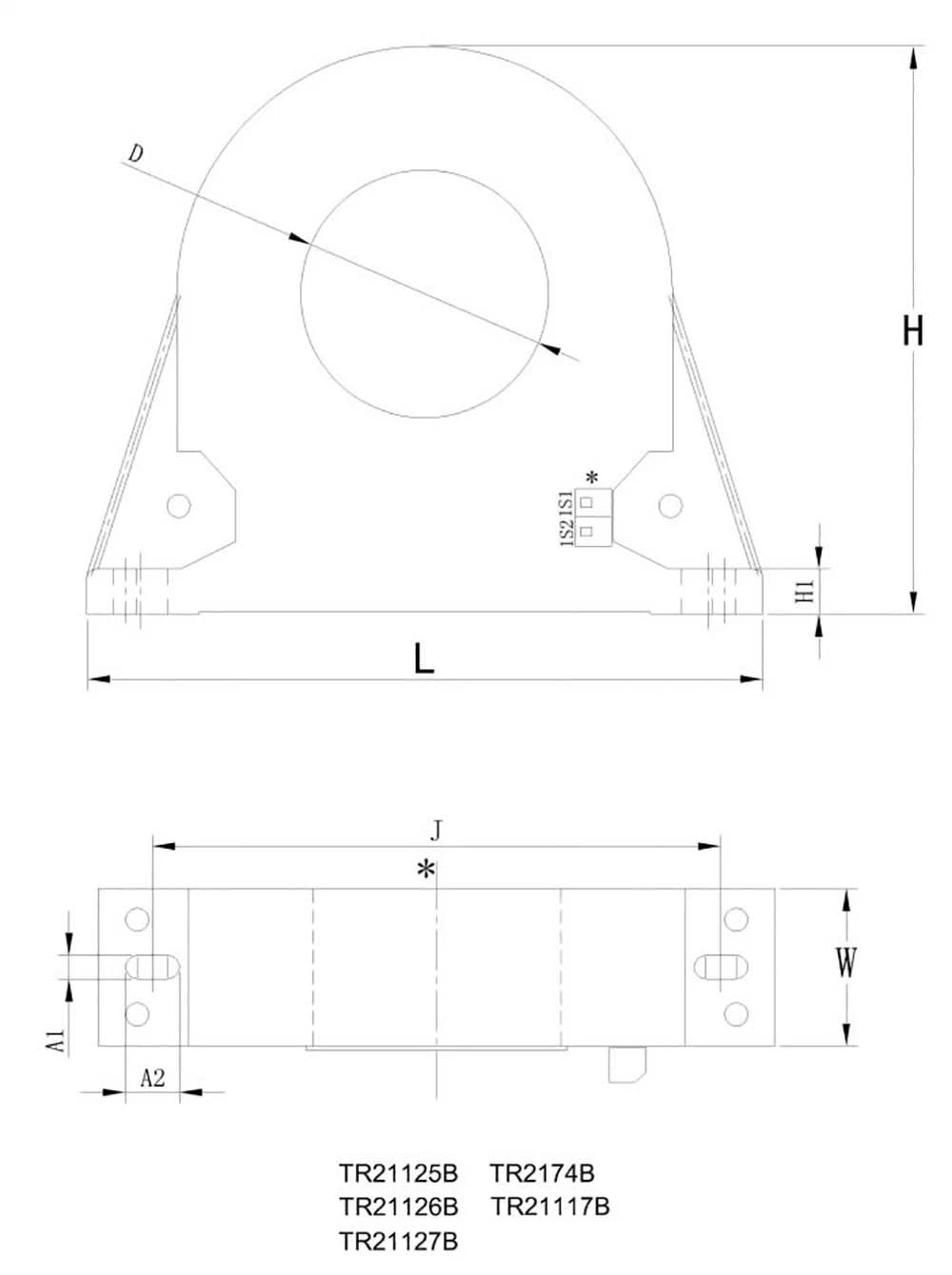 Tr Closed Loop Residual Zero-Phase Current Transformer Sensor for AC/DC Small Current Grounding System