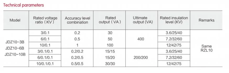 Jdz10-10b 11kv Potential Voltage PT High Voltage Transformer