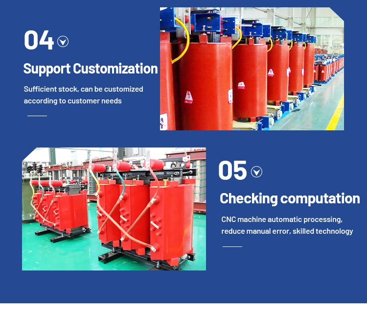 30kVA/125kVA Three Phase Transformer Epoxy Resin Insulated Dry Type Transformer