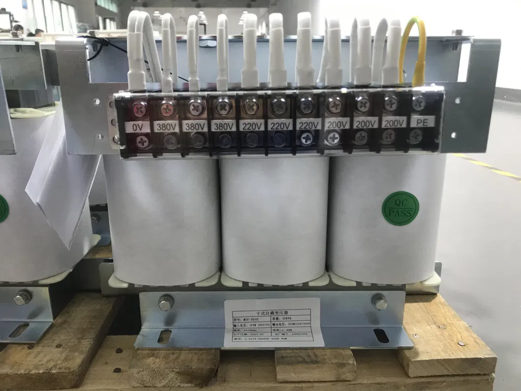 Ei Self-Coupling Boost Transformer Three-Phase Auto Type 230V to 400V 50kVA for Injection Machine with CE (110V/200V/220V/380V/415V/720V Isolation Acceptable)