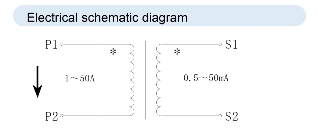 Tr Rural Power Grid Renovation High-Precision Open Close Split Iron Core Current Transformer Sensor Input 1A~50A
