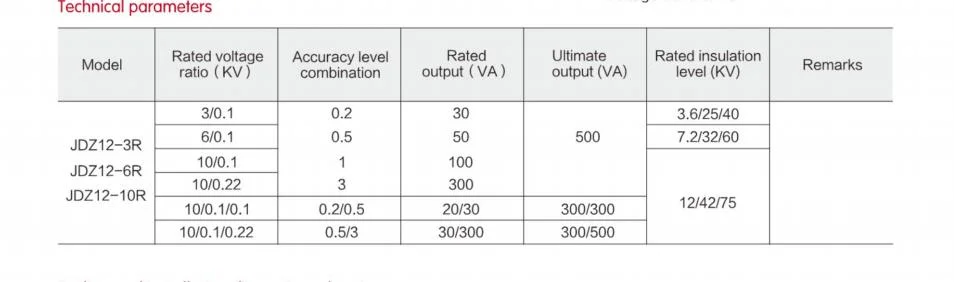 Jdz12-10 High Voltage Electric Transformer Price PT Vt Measuring