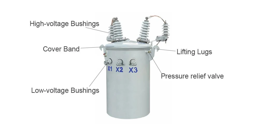 Pole Mount Single Phase Distribution Transformer of Oil Immersed Transformer for 75kVA