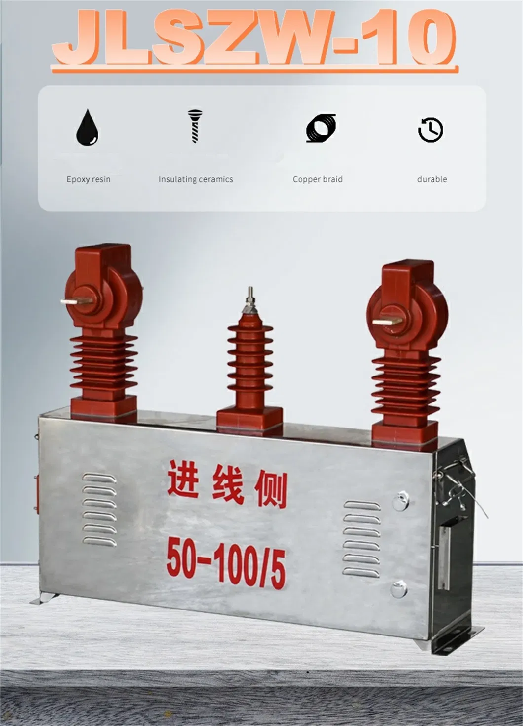 Jlszw 10kv 5-1000A 10-80ka Outdoor Stainless Steel Combined Instrument Transformer Dry Inverted Power Metering Box