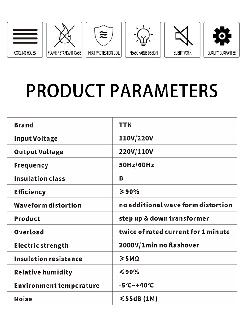 AC Step Down Low Voltage Transformer for Household Applicances