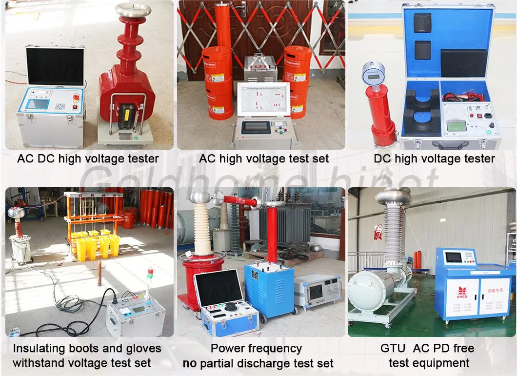AC/DC Dry Type Testing Transformer Hv Tester High Voltage Dielectric Test Set Breakdown Withstanding Voltage Test Equipment.