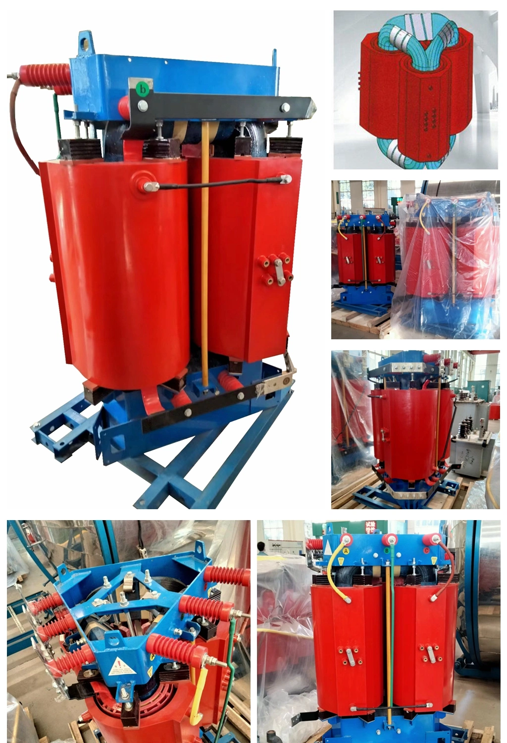 UL Certificate Triangular 3-D Roll-Core Three Phase Scb13 Mrl 30kVA-2500kVA Energy Saving Dry Type Transformer