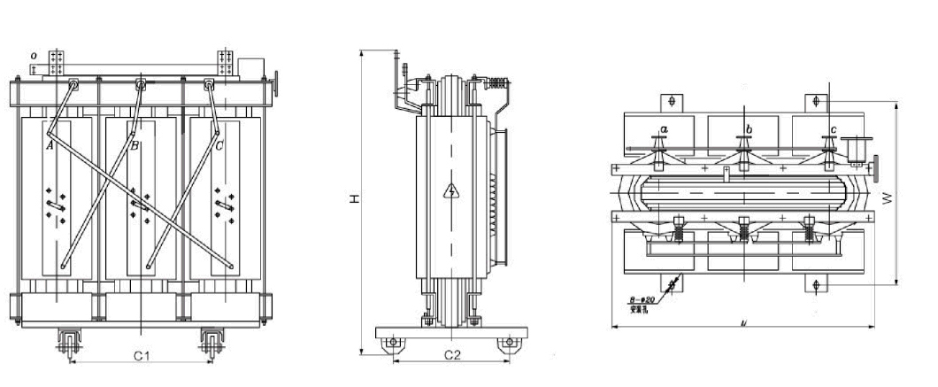 Sc10-63/6/0.4kv Indoor Energy-Saving Dry Type Power Transformer