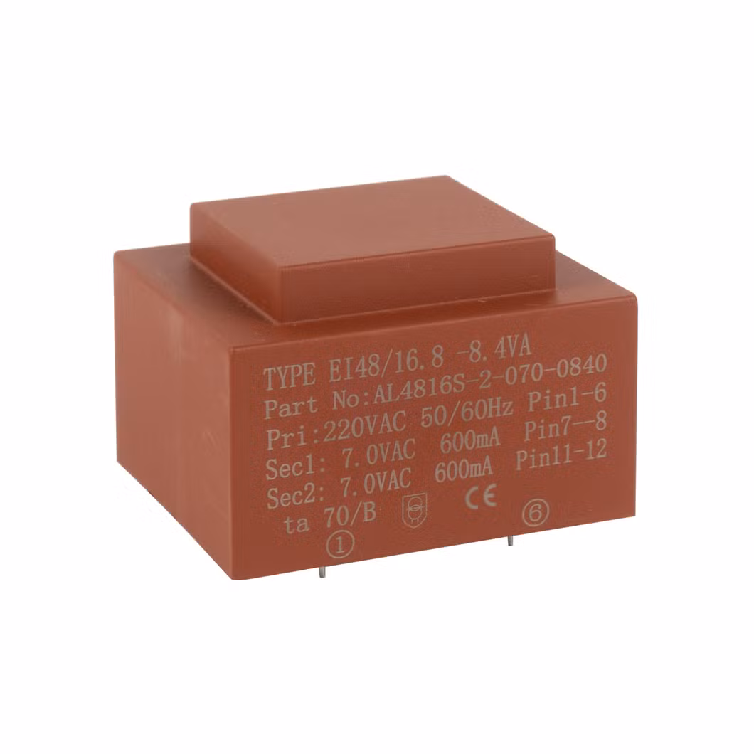 China Manufacturer Transformer for PCB mount 0.35VA 0.5VA 0.6VA Encapsulated Transformer 110V 220V 230V to 12V 24V 9V customize