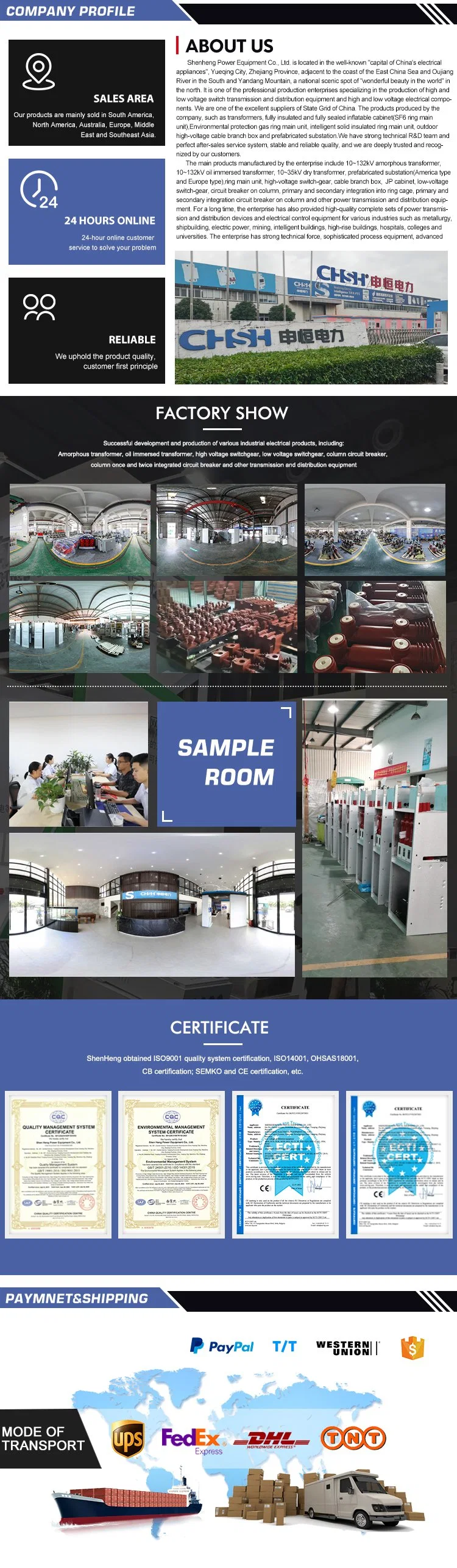 Sc (B) 10 Dry Type Voltage Transformer for Indoor Appliction