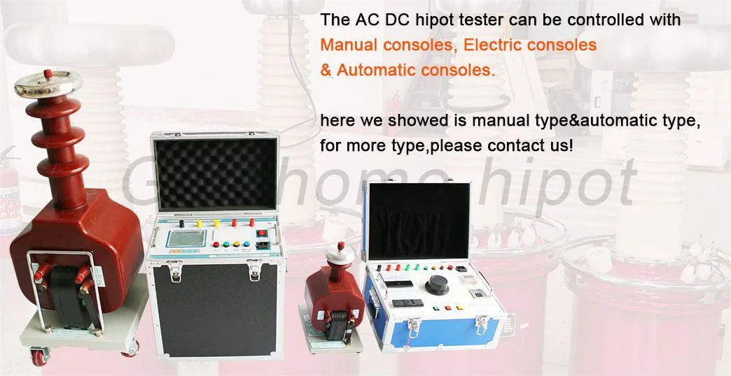 AC/DC Dry Type Testing Transformer Hv Tester High Voltage Dielectric Test Set Breakdown Withstanding Voltage Test Equipment.