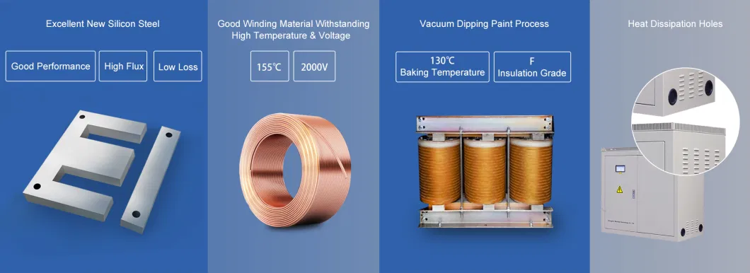 100kVA Three-Phase Dry Type Low-Voltage Isolating Electrical Transformer for Power Printing Industry