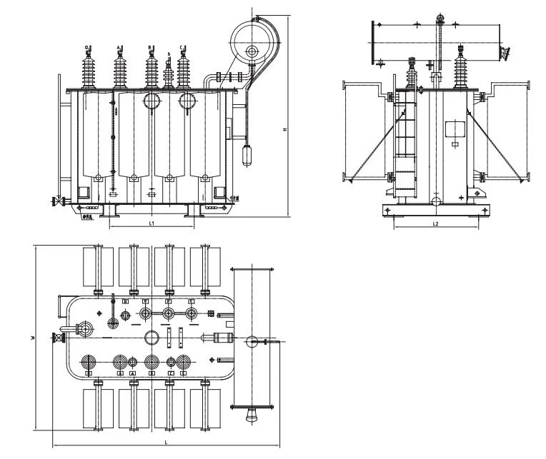 630 kVA 1000 kVA Transformer Power Transformer Dry Transformer