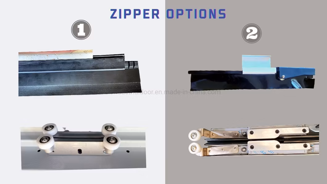 Industrial Shutter Dustproof Self-Repairing High Speed Rapid-Roll Zipper Door for Warehouse