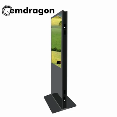 Floor Stand 32 Inch Wireless 3G Totem Ultra Slim Double Sided Digital Signage Advertising Player