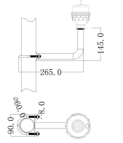 IP66 Faa L-810 Icao Annex 14 Volume 1 Aviation Obstruction Light / LED Low-Intensity Single Light for /Warning Light/Solar Marine Light/ Aviation