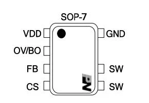 Super-Low Stand-by Power Dissipation Quasi-Resonance PSR AC-DC Converter IC PN6370M Electronic Component