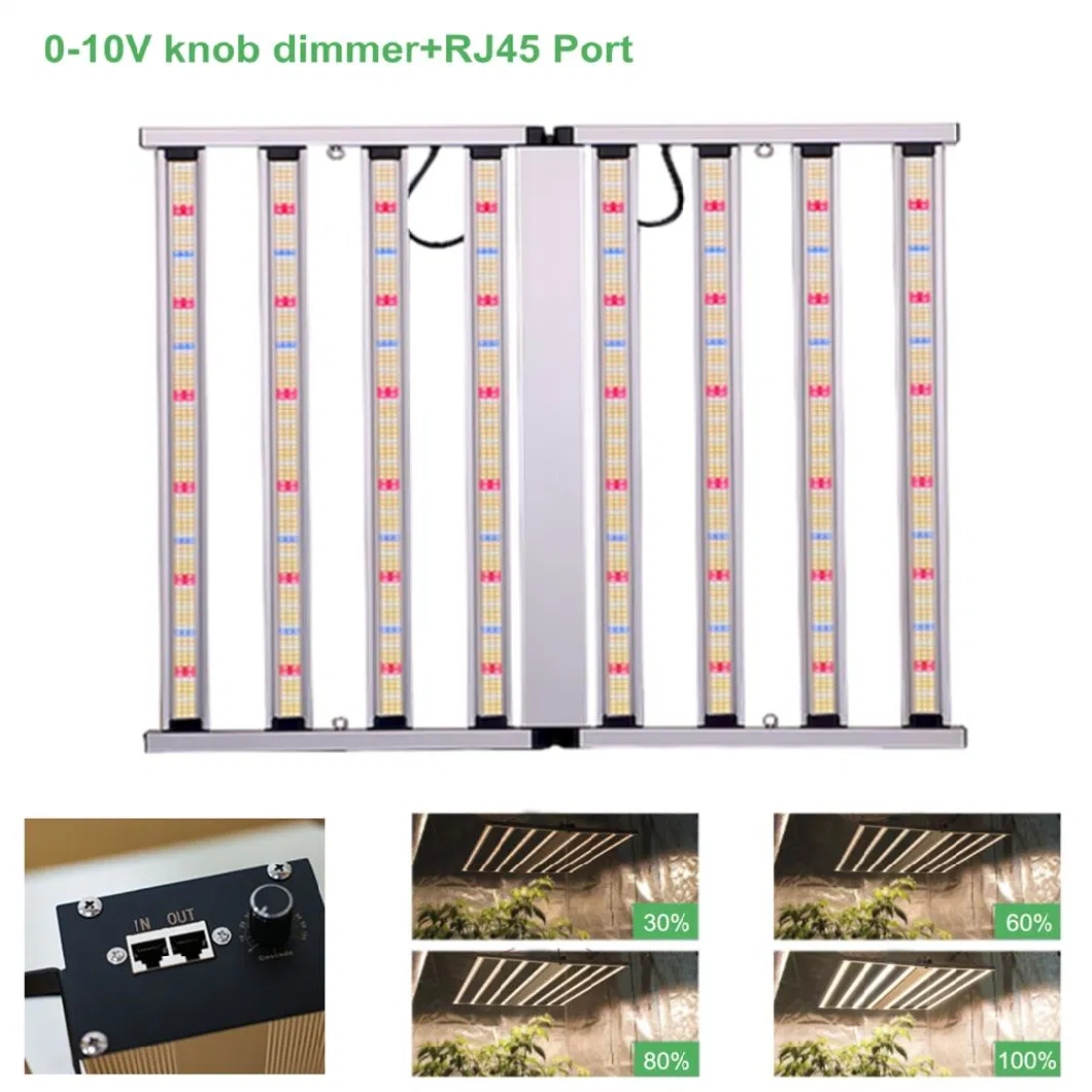 Dimming Veg Bloom Plant Growing Lamp Greenhouse 800W 8bar Full Spectrum Indoor Plant Growth LED Grow Lighting