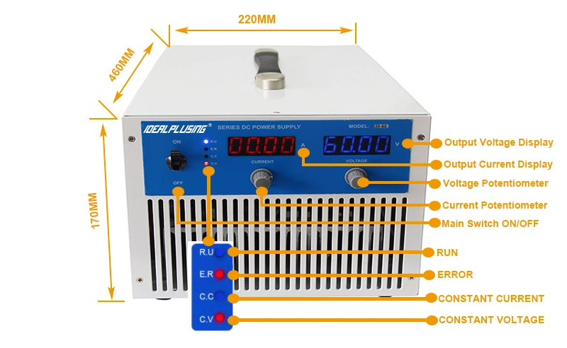 Factory Customized Adjustable DC Power Supply 220V to 160V 25A 4000W with Prefabricated Current Function