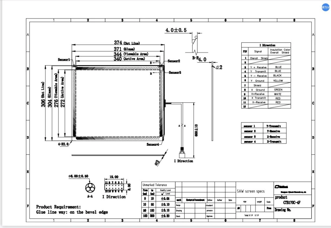 (8&quot;-26&quot;) Cjtouch 17 Inch Saw Touch Screen LCD Screen Display LCD Display