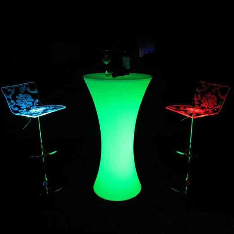 16 Colors Wireless Remote Control LED Coffee Table Set with LED Lights Modern Event Decor Furniture