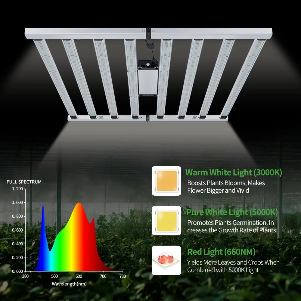 800W Dimmable Samsung Lm301b Full Spectrum Indoor Plants LED Grow Lighting